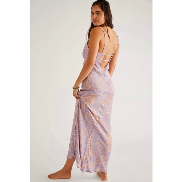 Free People Mindset Mystical Printed Maxi Slip Dress - Brand New with Tags - Picture 2 of 7
